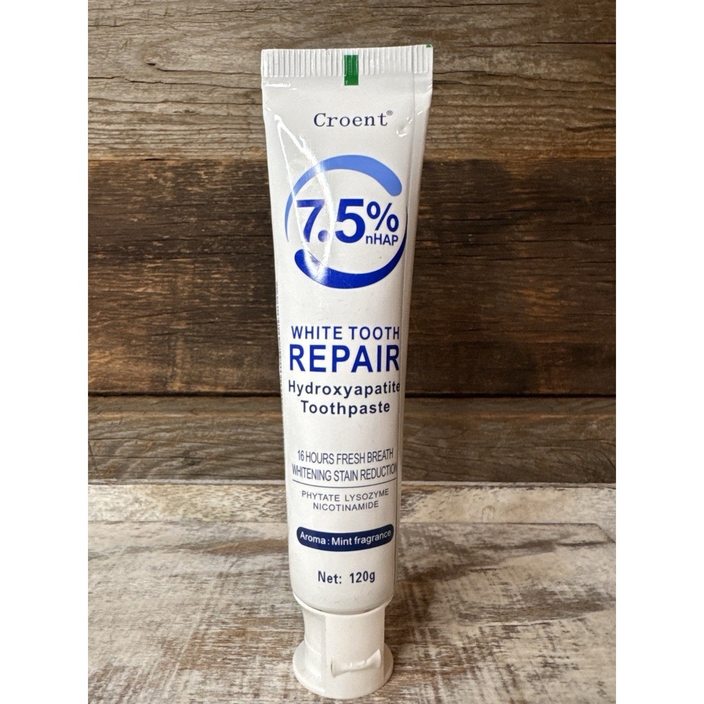 Croent 7.5% nHAP White Tooth Repair Hydroxyapatite‎ Toothpaste – 120 g